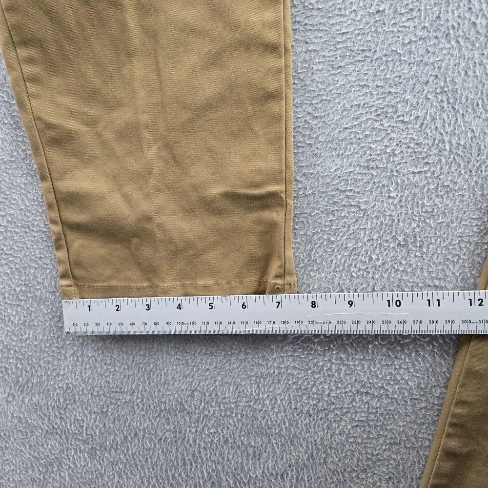 Old Navy Men Pants 36X34 Brown Chino Twill Button‎ 33